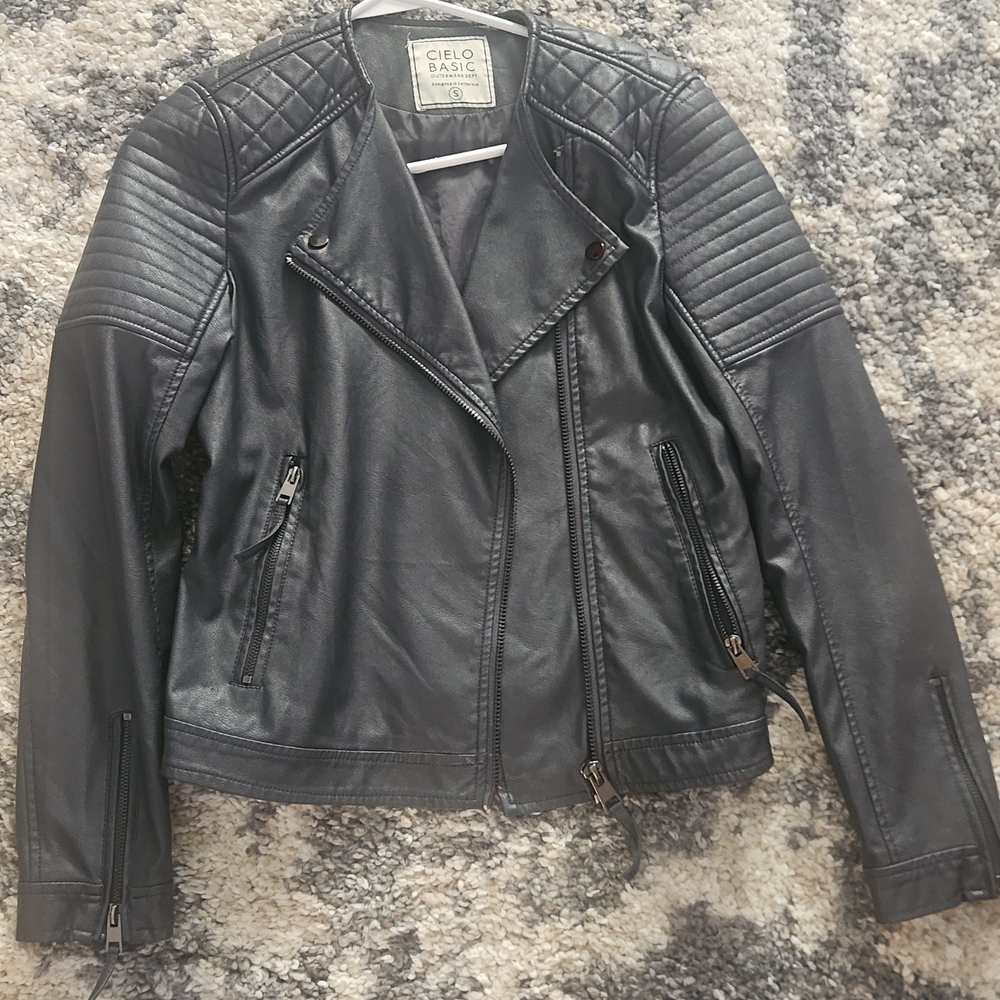 Cielo Women's Black Quilted Leather Jacket